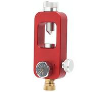 Dilwe Adaptador de Tanque de Recarga de Buceo Adaptador de Buceo para Equipo de Buceo, Botella Grande a pequeña Manómetro de 8 mm 0.5L 1L(Rojo)