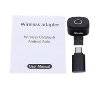 Dilwe Adaptador Inalámbrico Car Play, Convierte Cableado a Inalámbrico, Modo Dual para iOS 10, Compatible con Auto 11.0, Se Adapta a la Mayoría de los Vehículos