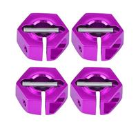 Dilwe Adaptadores de Cubo Hexagonal de Rueda, 12mm Adaptador de Cubo Hexagonal de Rueda Universal para HSP 1/10 Escala RC Coche(5mm, Morado)