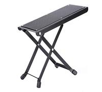 Dilwe Ajustable Reposapiés de Guitarra, 4 Posiciones Antideslizante Plegable Metal Taburete Reposapiés de Guitarra Soporte Pedal Accesorios de Juego