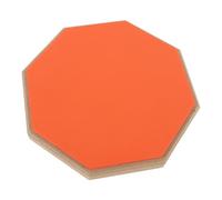Dilwe Almohadilla de Práctica de Batería, Tapete de Práctica de Batería Silenciosa de 8 Pulgadas con Goma de Alta Densidad y Base de Polímero EVA, para Bateristas en Casa o Al Aire (ORANGE)