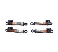 Dilwe Amortiguador RC 1/24, Pequeños Amortiguadores de Resorte de Acero de Aleación de Aluminio Livianos con Ajuste Rápido de Longitud, para Vehículos de Orugas AXIAL SCX24 AXI90081 (BLACK)