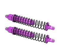 Dilwe Amortiguador RC, Juego de Amortiguadores de Aleación de Acero y Aluminio con Resortes, para Coches RC de Gasolina Xmaxx 1 5 Electric Baja (PURPLE)