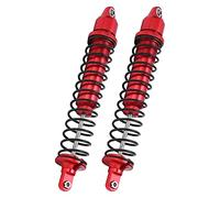 Dilwe Amortiguador RC, Juego de Amortiguadores de Aleación de Acero y Aluminio con Resortes, para Coches RC de Gasolina Xmaxx 1 5 Electric Baja (rojo)