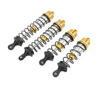 Dilwe - Amortiguador RC portátil ajustable de aleación de aluminio, amortiguadores ligeros para coches RC 1/7 1/8, mejora el rendimiento con ajustes de altura personalizados (GOLD)