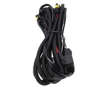 Dilwe Arnés de Cableado para Interruptor de Luz Arnés de Cableado de Barra de Luz de Cobre 16 AWG con relé de 40 A Fusible de 30 A Enchufe 9005 9006 Interruptor Impermeable de Doble Salida para Barco