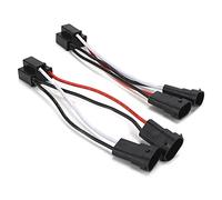 Dilwe Arnés de Cables para Faros Delanteros ABS H4 9003 a H11 Adaptador de Arnés de Cables de Conversión 12V a 24V Plug and Play para Uso de Modificación de Enchufe de Luz Antiniebla para Faros