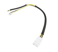 Dilwe Arnés de Cables para Subwoofer de Maletero Arnés de Subwoofer de Plástico para Maletero 2 Pares de Cables Expuestos Amarillo Positivo Negro Negativo para Vehículo Conexión de Altavoz de Caja OEM