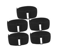 Dilwe Bandas de carreras de 3 patas, juego de carreras de relé con elasticidad ajustable para niños, adultos, familia, fiesta al aire , carnaval, campo, deportes (negro)