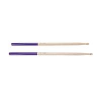 Dilwe Baquetas de Madera de Arce 5A, Palos de Percusión con Punta Ovalada y Agarre Antideslizante para Práctica de Batería, 3 Pares