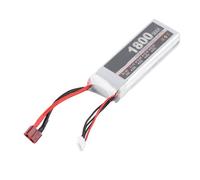 Dilwe - Batería recargable de 11,1 V 3S 1800 MAH 25C para helicóptero avión RC con diseño ligero de carga rápida (enchufe T)