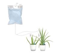 Dilwe Bebederos Automáticos para Plantas de 3 Litros, de Riego Doble de Liberación Lenta de Gran Capacidad para Plantas de Interior y Exterior, Color Blanco (T vinagre)