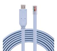 Dilwe Bewinner - Cable USB 2.0 Macho a RJ45 Macho para conmutadores 1.8 m, Cable Plano de Consola Serie CAT5, para Ordenadores de sobremesa, portátiles, Cables USB, no Necesita adaptadores