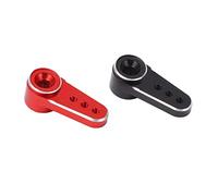 Dilwe Bocina de Brazo de Dirección de Metal RC Duradera para Coche AXIAL SCX24 1/24 RC, Conjunto Rojo y Negro para Entusiastas del Rendimiento Estable