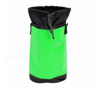 Dilwe Bolsa de Almacenamiento de Cuerda, Bolsa de Equipo de Escalada de Malla de PVC con Mosquetón, Cierre de Cordón y Compartimentos Internos (Green)
