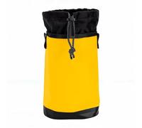 Dilwe Bolsa de Almacenamiento de Cuerda, Bolsa de Equipo de Escalada de Malla de PVC con Mosquetón, Cierre de Cordón y Compartimentos Internos (Yellow)