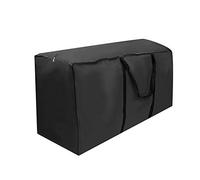 Dilwe Bolsa de Almacenamiento para Muebles, Funda Protectora Impermeable Gran Capacidad, para Exterior Terraza Jardín Balcón, Negro