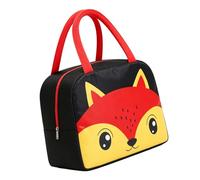 Dilwe Bolsa de Almuerzo con Aislamiento Fox, Bolsa Térmica de Dibujos Animados con Forro de Papel de Aluminio de Calidad Alimentaria, Tela Oxford para Picnic Escolar (de almuerzo de)