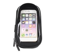 Dilwe Bolsa de Marco Frontal para Teléfono de Bicicleta, Bolsa Impermeable para Teléfono de Motocicleta con Parasol Frontal y Cremallera Doble, para Carga de con (Tipo de Manillar)