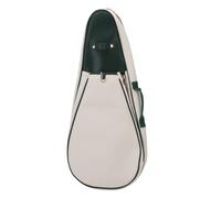 Dilwe Bolsa para Raqueta de Tenis, Equipo Deportivo Ligero y Espacioso con Bolsa para Zapatos y Correa para Raqueta, para Equipo de Tenis Bádminton (White)