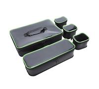 Dilwe Bolsas de Aparejos de Pesca EVA, Organizador de Almacenamiento Impermeable de 5 Piezas con Reforzado para Kayak de Agua Dulce Salada Camping