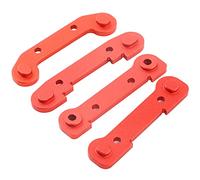 Dilwe Brazo Oscilante de Aleación de Aluminio, Juego de Brazo Oscilante RC Reforzado de Alta Resistencia, Piezas de Mejora para Coche RC Escala 144001 1/14 (R roja)