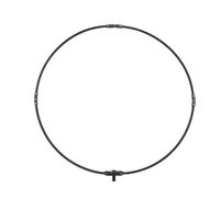 Dilwe Cabezales de red de pesca plegables, portátiles y ligeros, de aleación de aluminio, 50 cm, con hilos de alta densidad, para cabezas de ganado y varios dispositivos (para redes de buceo de 50 cm)