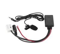 Dilwe Cable de Audio Bluetooth ABS Adaptador de Audio Bluetooth 12 Pines con Micrófono Adaptador Compacto Plug and Play AUX para Coche para RD4 Radio