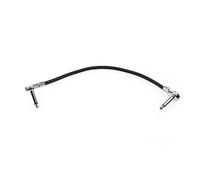 Dilwe Cable de Conexión para Guitarra, Diseño de Panqueque de Perfil bajo con Escudo Múltiple OFC de Cobre Libre de Oxígeno, con Cubierta de PVC Elástica Ultra Suave para Pedal de (30 centimetros)