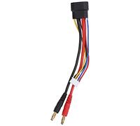 Dilwe Cable del Cargador de Batería de RC, para el Enchufe Al Conector de los Enchufes del Plátano 4.0 para el Coche/el Avión de RC