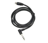 Dilwe Cable MIDI, Cable Macho de 6,35 Mm a MIDI Din de 5 Pines, Blindaje Efectivo, Conexión de Sonido Versátil para Teclados y Altavoces, 1,5 M de Longitud