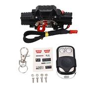 Dilwe Cabrestante RC, Receptor de Controlador de Cabrestante Simulado de Doble Motor Automático de Metal para Coche RC, Tracción Dura de 5-11,1 V 7-9 Kg (A)