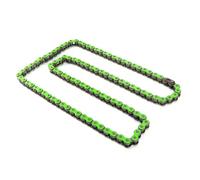 Dilwe Cadena de Eslabones Cadena de Transmisión de Acero 420 106L Reemplazo para Motocicleta ATV Fácil Instalación Resistencia a la Corrosión para Reparación y Conducción Diaria (B (verde))