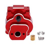 Dilwe Caja de Engranaje de Transmisión Completa de 24: 1, Reemplazo de la Pieza de Actualización de Aleación de Aluminio CNC para Ascent 18 1/18 RC Crawler Car (Rojo)
