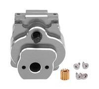 Dilwe Caja de Engranaje de Transmisión Completa de 24: 1, Reemplazo de la Pieza de Actualización de Aleación de Aluminio CNC para Ascent 18 1/18 RC Crawler Car (Gray)