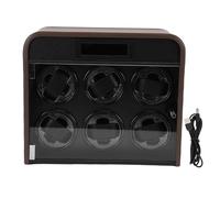 Dilwe Caja Enrolladora de Reloj Silenciosa de 6 Ranuras, Pantalla Táctil con Luz LED Controlada por Teléfono Inteligente para Relojes Automáticos y Mecánicos