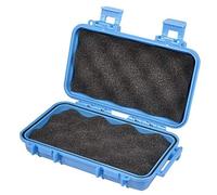Dilwe Caja Impermeable Caja de Almacenamiento en seco, a Prueba de Golpes, de plástico Duro, Agarre Protector, Estuche táctil, Estuche para teléfono + Espuma + manija para Pescar, Camping, (Big-Azul)