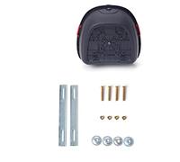 Dilwe Caja Trasera para Motocicleta PP Caja para Motocicleta 41x40x28 Cm Tira Reflectante Resistente Al Agua de Gran Capacidad Fácil Instalación para Motociclistas Eléctricos Que Viajan Al Trabajo