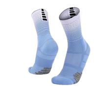 Dilwe Calcetines de compresión para hombre, calcetines deportivos de tenis de baloncesto, malla transpirable, suela gruesa de toalla, talla universal, chinlon + algodón, EU34-44, peso ligero, 1 par