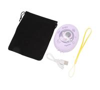 Dilwe Calentador de Manos Eléctrico, Calentador de Manos Ajustable de 3 Niveles Recargable por USB con Bonito Diseño de Astronauta y Cordón, para Acampar Al Aire, Senderismo, (Purple)