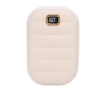 Dilwe - Calentador de manos recargable, material ABS con pantalla LED de 4 niveles de calor, perfecto para uso al aire y en la oficina (White)