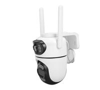 Dilwe Cámaras de Seguridad Al Aire, WiFi 8MP Gran Angular Visión Nocturna Cámara Panorámica e Inclinable con Detección de Movimiento AI para Granja RV Hogar