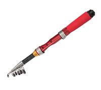 Dilwe Caña de Pescar, Caña de Acción Dura Ultracorta de 11,8 Pulgadas con Guías SIC y Agarre EVA para Océano y Agua Dulce (1,5 Metros [Poste Desnudo])