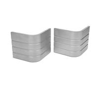 Dilwe Capa de la Esquina de la Cubierta del Barco Capa del Pontón de Pontoon Protector de Aluminio Cubierta de la Esquina de la de Aluminio 2pcs 3-1/8 Pulgadas a 3-3/16 Pulgadas de y con