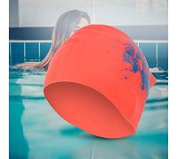 Dilwe Caper de Natación de Silicona de calidad: el Cabello Largo Resistente a los Hombres para Hombres Mujeres Azules, Rojo (rojo)