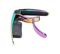 Dilwe Capo de Guitarra 2 en 1, Pinza de Ajuste de Guitarra Recargable con Pantalla LED para bajo Acústico Clásico (De colores)