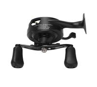 Dilwe Carrete de Pesca Giratorio, Equipo de Agua Salada con Lubricación Anticongelante Avanzada, Gota Magnética para Pesca en Hielo en Lagos de Aguas Profundas (Mano Derecha)