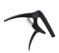 Dilwe Cejilla de Guitarra 3 en 1, Soporte de Bicicleta de Altura Ajustable, Soporte de Patada de Doble Pierna de Metal, Acolchado de Silicona para Guitarras Clásicas (BLACK)