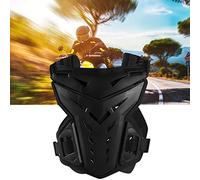 Dilwe Chaqueta Protectora de Motocicleta Chaleco Protector de Carcasa de PE con Hombros Ajustables Panel Trasero Extraíble y Hebillas Armadura Liviana para Andar en Bicicleta Esquí Patinaje Adultos