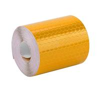 Dilwe Cinta Reflectante, Etiqueta de Advertencia de la Tira de Seguridad del Reflector Recordatorio de Seguridad de Color Brillante Altamente Adhesivo para remolques Bicicletas para Autos(Naranja)